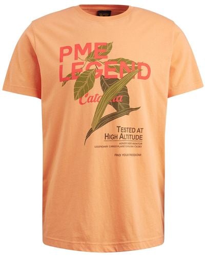 PME LEGEND T-Shirt Short sleeve r-neck - Orange