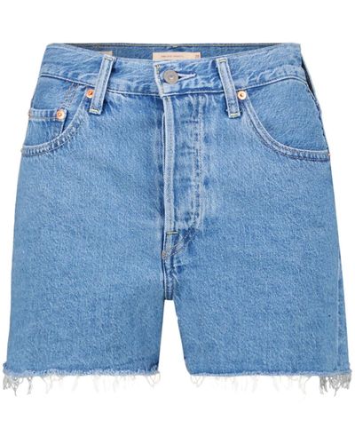 Levi's Shorts RIBCAGE - Blau