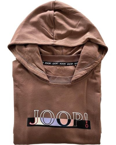 Joop! Shirtkleid Hoodie / Longshirt mit Kapuze - Braun