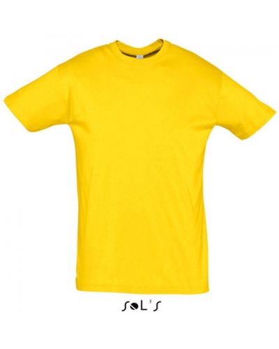 Sol's Rundhalsshirt Regent 150 T-Shirt - Gelb