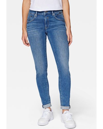Mavi Skinny-fit-Jeans Lexy mit Elasthan für den perfekten Tragekomfort - Blau