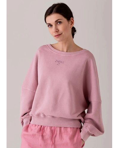 Zhrill Sweatshirt 'Luana Lavender' - Pink