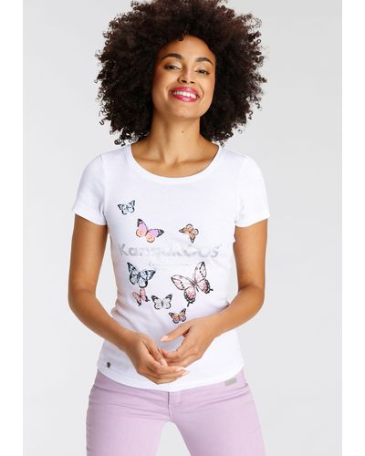 | für Bis Rabatt | Lyst Online-Schlussverkauf T-Shirt Damen Polos DE und zu Kangaroos – 52%