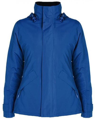 Roly Outdoorjacke Europa Jacket, Außenseite: 100% Polyester, Wasserdicht - Blau