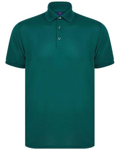 Henbury Poloshirt Recycled Polyester Polo Shirt - Grün
