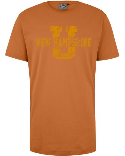 AHORN SPORTSWEAR T-Shirt NEW HAMPSHIRE mit sportlichem Front-Motiv - Orange