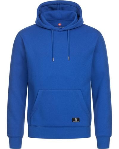 Höhenhorn Hoodie Janga Kapuzen Pullover Hoody Sweatshirt aus Baumwolle - Blau
