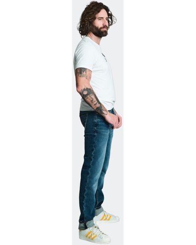 Five Fellas Slim-fit-Jeans LUUK-Z nachhaltig, Italien, Stretch, coole Waschung - Blau