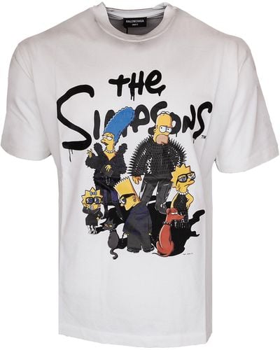 Balenciaga T-Shirt The Simpsons Unifit TEE - Weiß