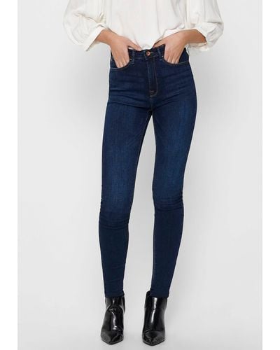 ONLY High-waist-Jeans - Blau