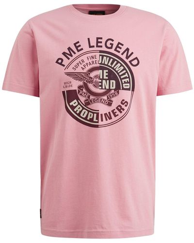 PME LEGEND T-Shirt Short sleeve r-neck - Pink