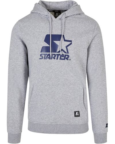 Starter Black Label Sweatshirt Black Label Starter The Classic Logo Hoody (1-tlg) - Grau