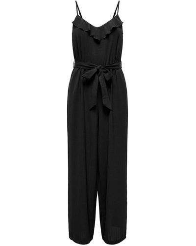 ONLY Overall ONLCALI S/L LONG JUMPSUIT WVN NOOS - Schwarz