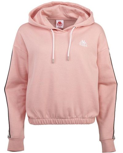 Kappa Kapuzensweatshirt besonders modisch: oversized shoulder! - Pink