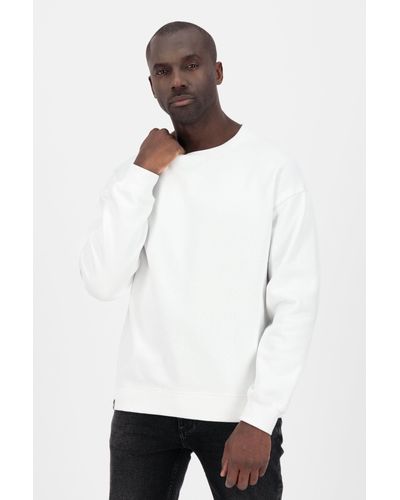 Alife & Kickin LucAK A Sweatshirt Rundhalspullover, Pullover - Weiß