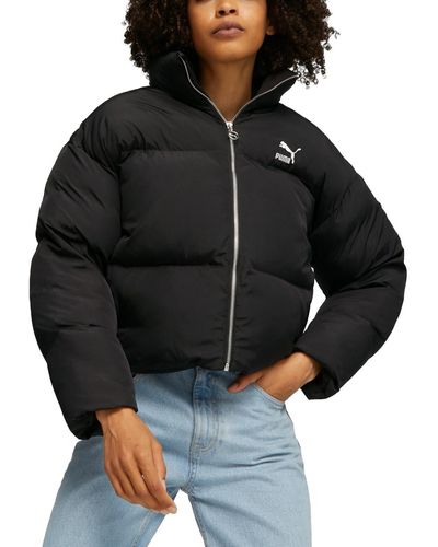 PUMA Winterjacke Classics Oversized Puffer Jacket - Schwarz