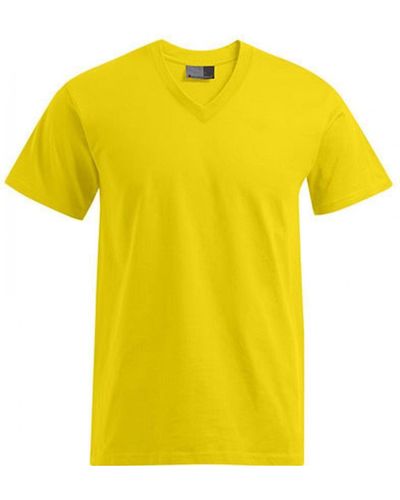 Promodoro Premium V-Neck T-Shirt - Gelb