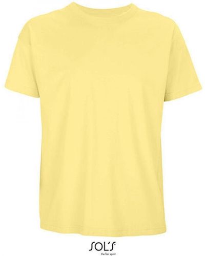 Sol's Rundhalsshirt Men ́s Boxy Oversized T-Shirt - Gelb