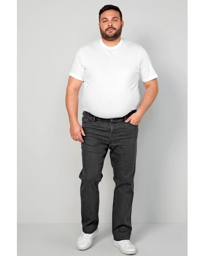 Men Plus Plus -- Men+ Jeans Bauchfit 5-Pocket bis 41 - Grau