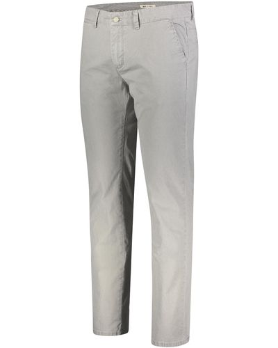 M·a·c 5-Pocket-Jeans LENNOX tin grey printed 6365-00-0676L 043B - Grau