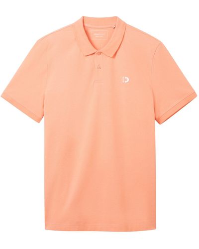 Tom Tailor Poloshirt Kurzarmshirt mit Polokragen (1-tlg) - Pink