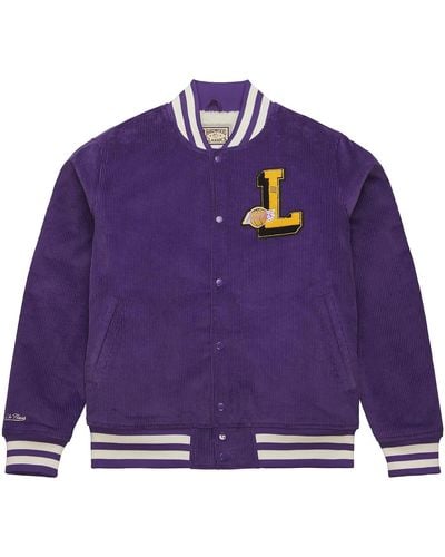 Mitchell & Ness Collegejacke Varsity Kord Sherpa College Los Angeles Lakers - Lila