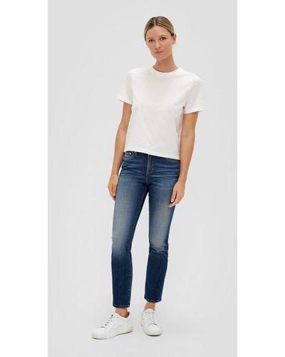 S.oliver 7/8- Ankle-Jeans Betsy / Fit / Mid Rise / Slim Leg - Blau