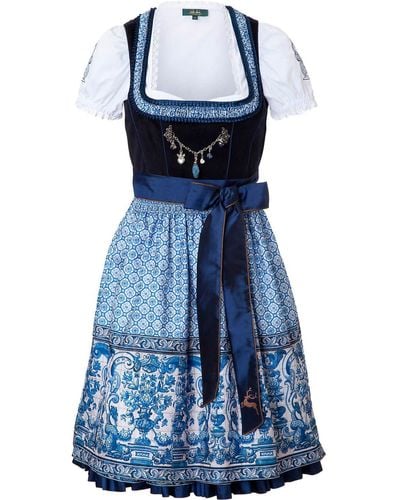 Wiesnkönig 2-in-1-Kleid Dirndl Sarah - Blau