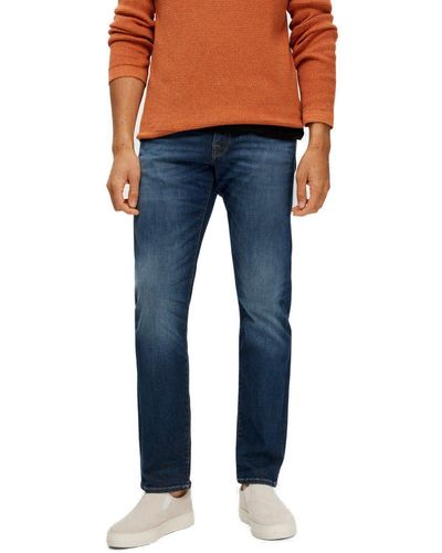 SELECTED Straight-Jeans SLH196-STRAIGHTSCOTT mit Stretch - Orange