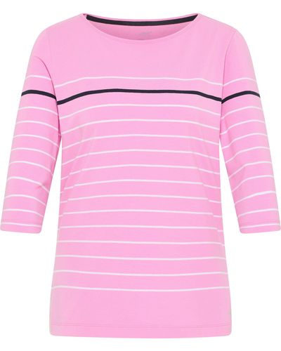 JOY sportswear 3/4-Arm-Shirt Ringelshirt LEILA - Pink