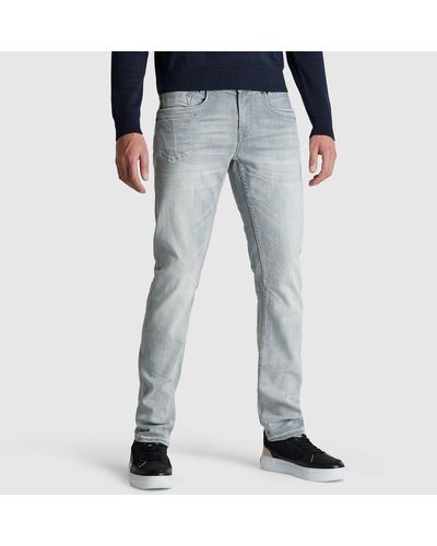 PME LEGEND 5-Pocket-Jeans SKYMASTER grey on bleached PTR650-GOB - Blau