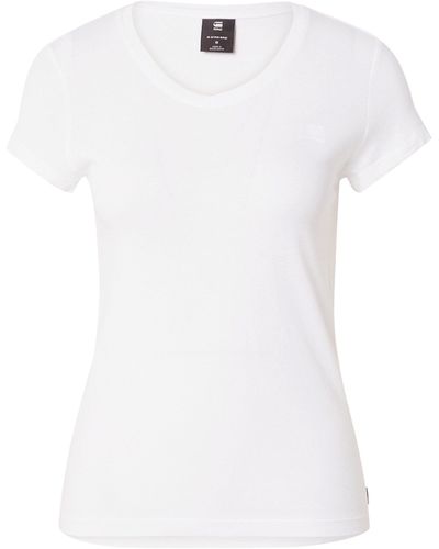 G-Star RAW T-Shirt Eyben (1-tlg) Stickerei - Weiß