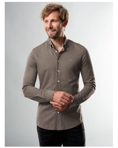 Trigema Poloshirt Business-Hemd aus DELUXE-Single-Jersey (1-tlg) - Grün