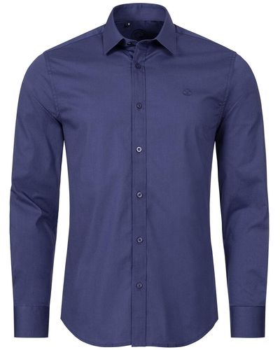 Indumentum Businesshemd Hemd Slim Fit H-272 - Blau