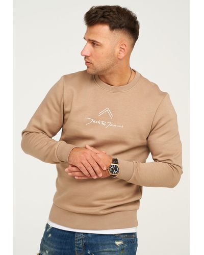 Jack & Jones Sweatshirt LABO SWEAT CREW NECK - Natur