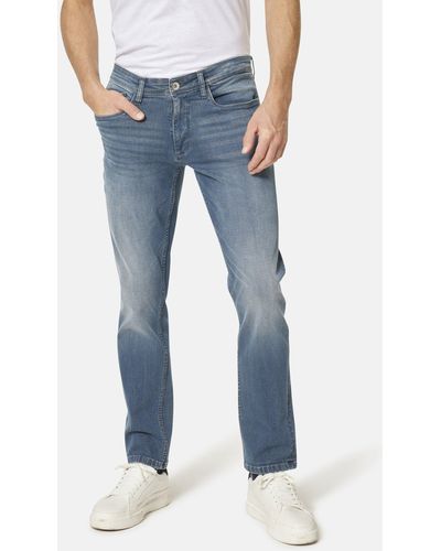 Stooker Men 5-Pocket-Jeans Glendale Season Slim Straight Fit - Blau