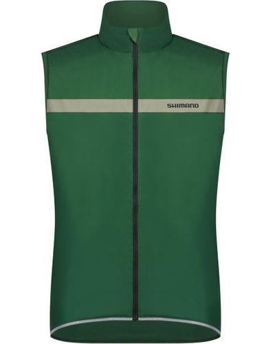 Shimano Fahrradjacke Wind Vest Insulated EVOLVE - Grün