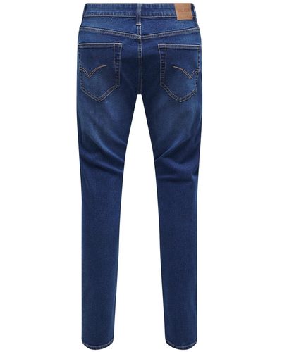 Only & Sons Slim-fit-Jeans ROPE (1-tlg) - Blau