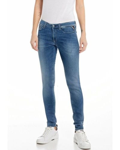 Replay 5-Pocket-Jeans NEW LUZ in Ankle-Länge - Blau