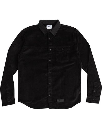 DC Shoes Langarmhemd Closed Lines - Schwarz