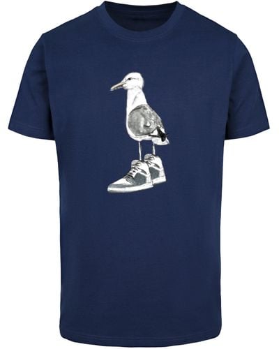 Mister Tee T-Shirt Seagull Sneakers Tee (1-tlg) - Blau