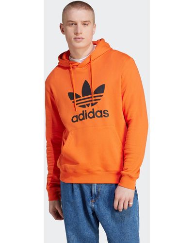 adidas Originals Kapuzensweatshirt TREFOIL HOODY - Orange