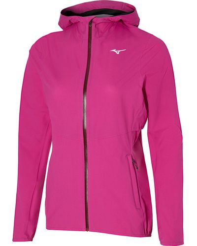 Mizuno Laufjacke WATERPROOF 20K Jacket Lady J2GE0202-02 Leicht & praktisch für die Übergangszeit - Pink