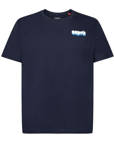 Edc By Esprit Shirt T-Shirts (1-tlg) - Blau