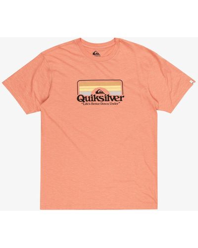 Quiksilver T-Shirt STEPINSIDESS TEES - Pink