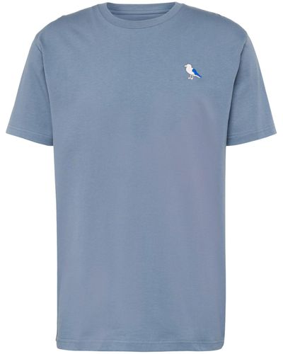 CLEPTOMANICX T-Shirt Embro Gull (1-tlg) - Blau