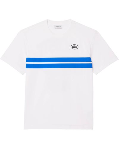 Lacoste T-Shirt mit Print (1-tlg) - Weiß