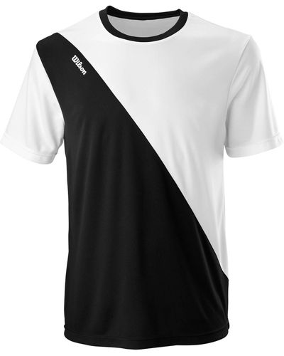 Wilson Tennisshirt T-Shirt TEAM II CREW BK - Schwarz