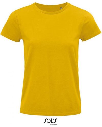 Sol's Rundhalsshirt , Pioneer Men T-Shirt, Jersey 175 - Gelb