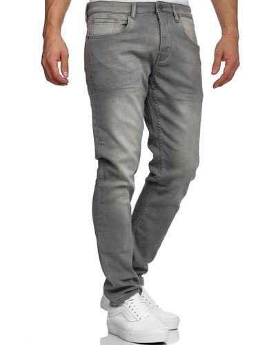 Tazzio Straight-Jeans A106 Stretch mit Elasthan Denim Regular Fit - Grau